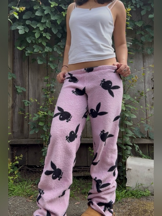 PLAYBOY Pants - Y2K Playboy bunny low rise pjs